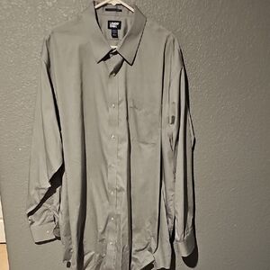 Lands' End Men's Casual Button Down in Gray